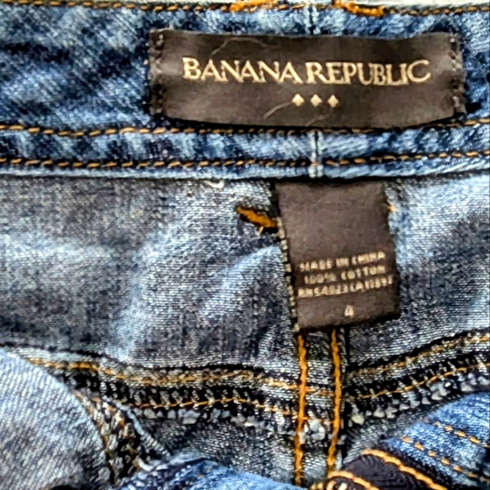 Vintage Banana Republic Denim Midi Skirt - Picture 3 of 3